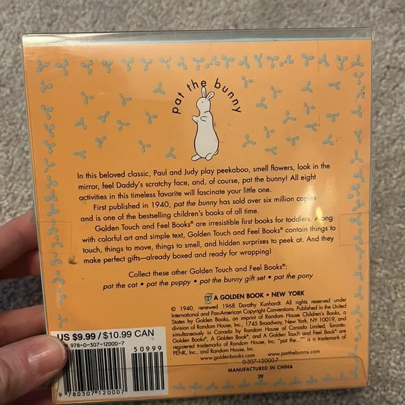 Easter Basket Bundle- Pat the Bunny and Peter Rabbit Peek a boo books - Picture 3 of 11